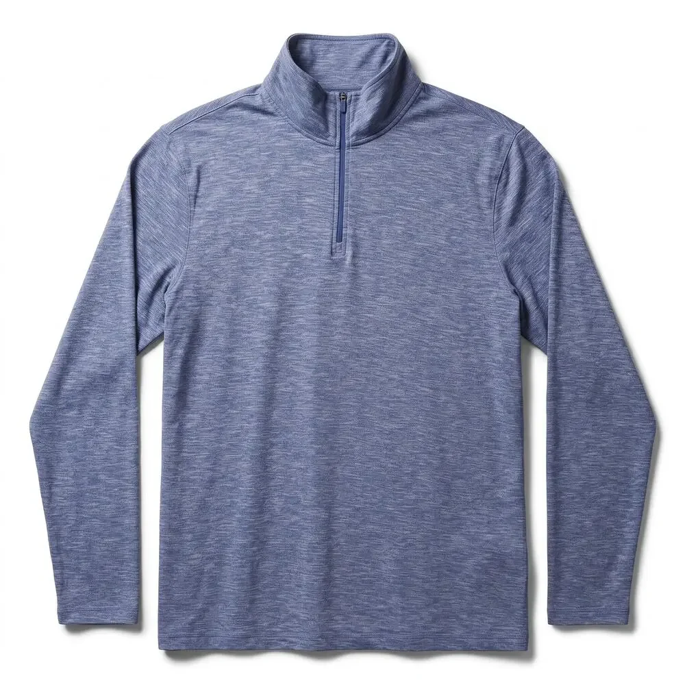 J.Crew Performance Blue Quarter Zip Men's XL Athletic Workout Golf Long Sleeve